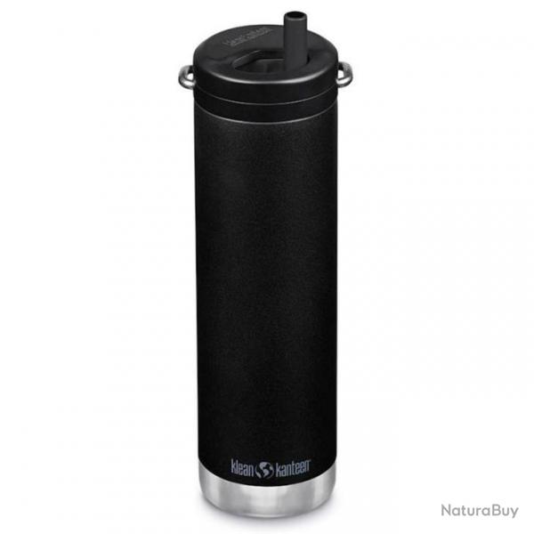 Bouteille isotherme Klean Kanteen TKWide Insulated Twist 0,6L noire