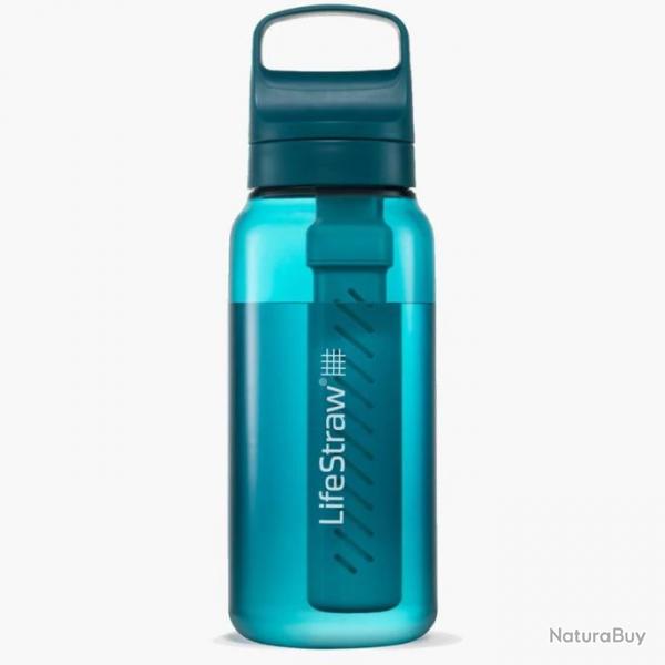 Gourde filtre  eau Lifestraw Go Series 1L bleu turquoise