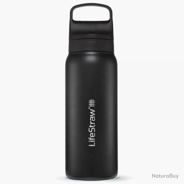 Gourde filtre  eau Lifestraw Go Series Stainless Steel 700 ml noire