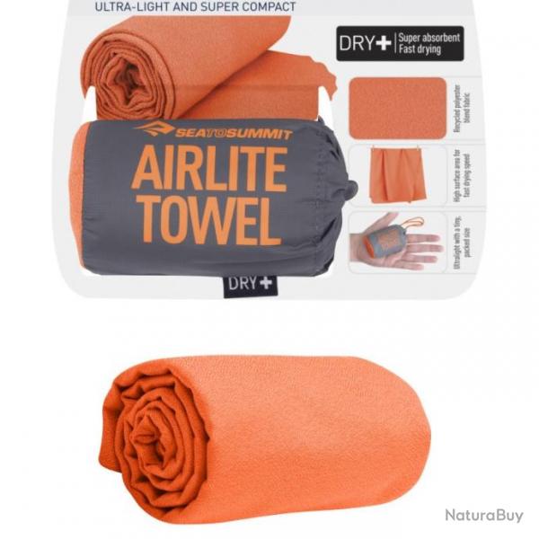 Serviette microfibre Sea to Summit Airlite Towel S 40x80 orange