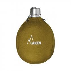 Gourde alu Laken Cantimplora avec housse kaki 1L
