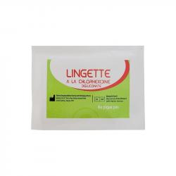 Lingette désinfectante à la chlorhexidine digluconate