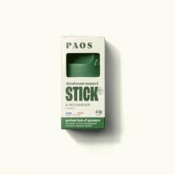 Déodorant naturel à stick rechargeable au bois d'agrumes Paos