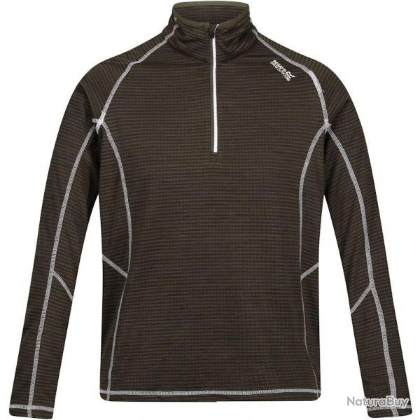 T shirt micro polaire Regatta Yonder vert arme
