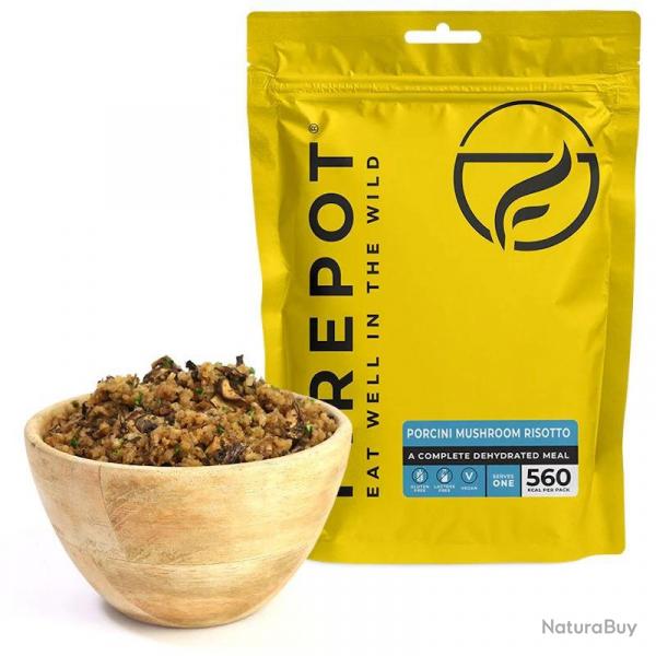 Repas dshydrat Firepot Risotto aux cpes