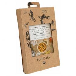 Repas stérilisé Forestia Fusilli bolognaise avec poulet & fromage