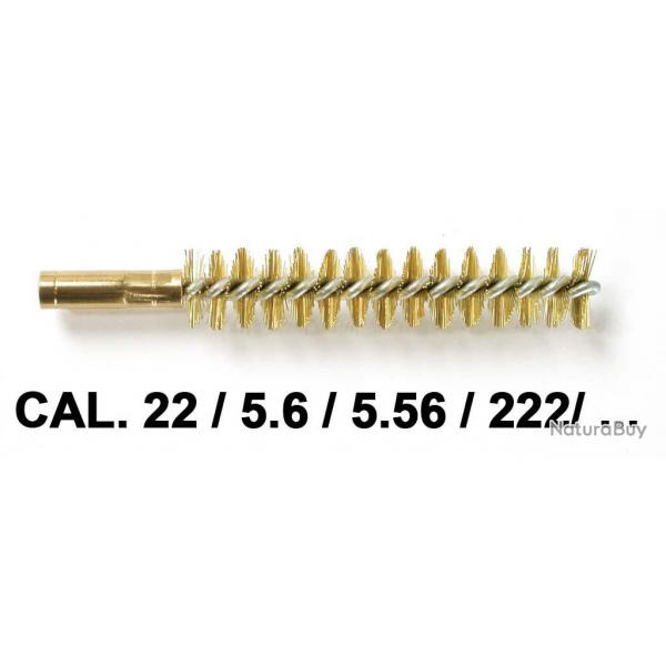 Ecouvillons laiton calibre .22 / 5.6 / 5.56 / .222 / .223 - Vendu  l'unit