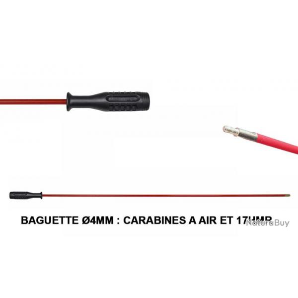 Baguette nettoyage acier gain PVC pour carabines petit calibre 4,5mm / 17HMR