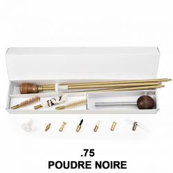 Kit complet nettoyage et chargement armes à poudre noire .75