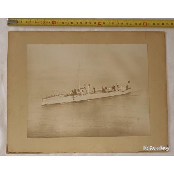 RARE Photo Torpilleur de haute mer 1889