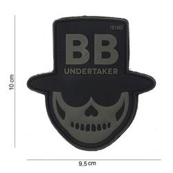 Patch 3D PVC BB undertaker noir | 101 Inc (0001 0878)