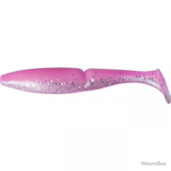 Leurre One Up Shad 7" 083 PINK BACK GLITTER BELLY