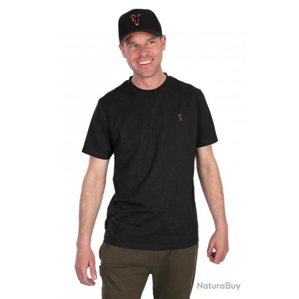 T-shirt Fox Collection T Black & Orange Small