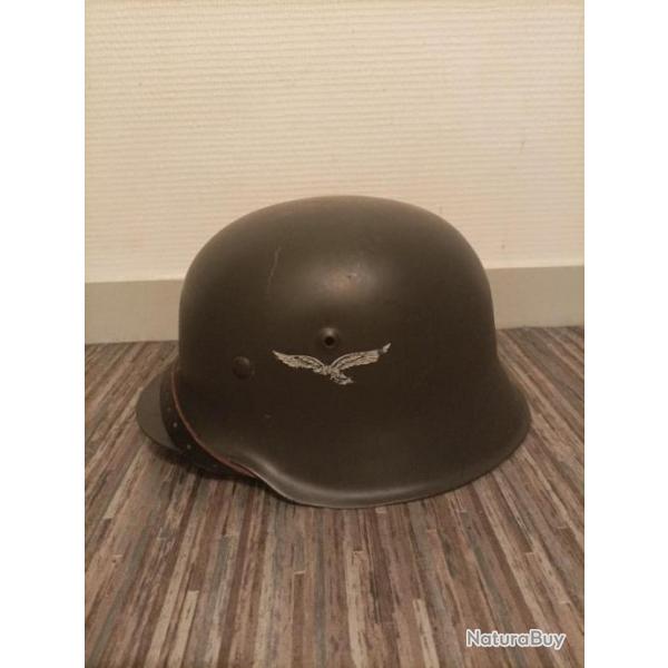 Reproduction casque allemand m40 dcal Luftwaffe