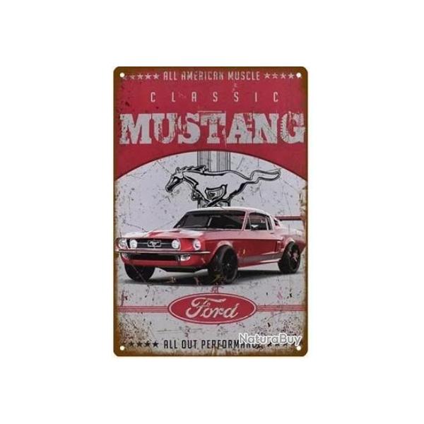 PLAQUE METAL FORD MUSTANG