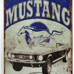PLAQUE METAL FORD MUSTANG THE CLASSIC