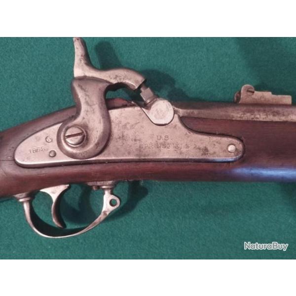 Fusil Springfield modele 1861 trois bandes.