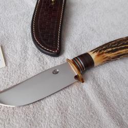 COUTEAU PACO MARGARIT HUNTER/ACIER 01/ CUSTOM KNIVES/STYLE RANDALL USA/CHASSE/COUTELIER/COLLECTION