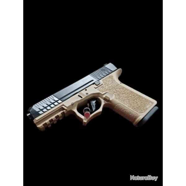 Pistolet Polymer 80 PFS9 Compact FDE (Glock 19)