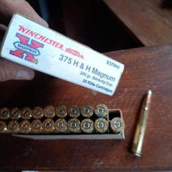 Boîte de 20 munitions 375 H et H