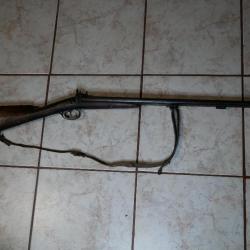 Fusil de chasse à percussion canon court d'origine à restaurer