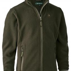 Veste chasse polaire enfants (Couleur: marron, Taille: 128)