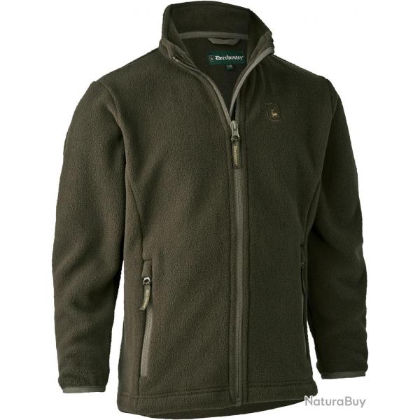 Veste chasse polaire enfants (Couleur: marron, Taille: 128)