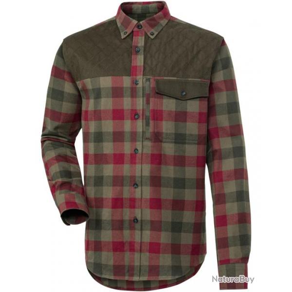 Chemise de chasse Big Bolmen Couleur Carreaux vert rouge