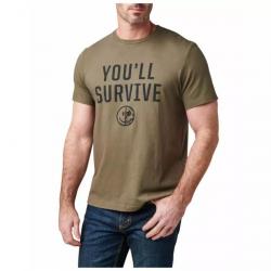 T-shirt You'll Survive M Vert