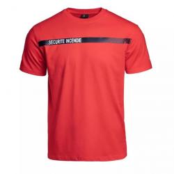 T-shirt Sécu-One Sécurité Incendie M Rouge