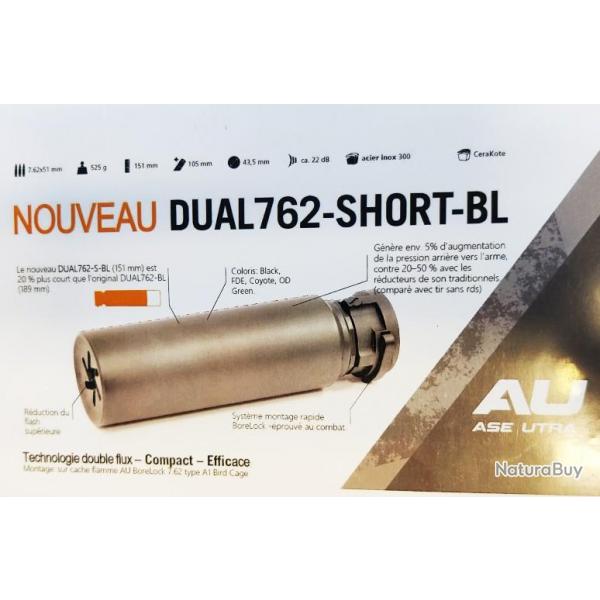 ASE UTRA DUAL SHORT 7.62 NOIR Borelock