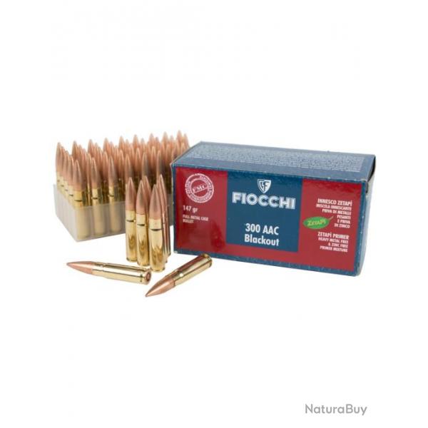 50 munitions FIOCCHI 300 AAC BLACKOUT 147 grains FMC