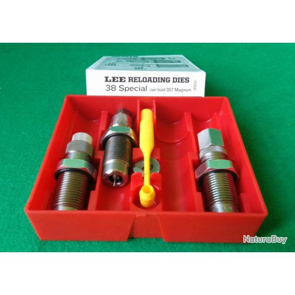 LEE RELOADING DIES - 3 OUTILS - 38 SPECIAL / 357 MAGNUM