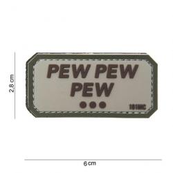 Patch 3D PVC Pew pew pew gris et vert | 101 Inc (0001 0884)