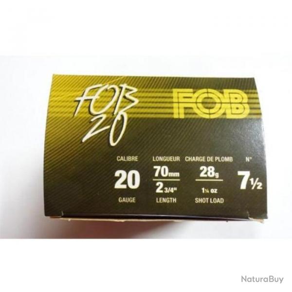 Cartouches FOB Bismuth 20 - Cal.20/67 - 7 / Par 5
