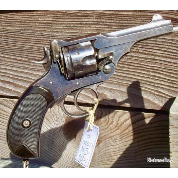 .455 Webley MK IV Revolver - 6 coups, canon 4 pouces, ejector automatique pas Colt Smith et Wesson