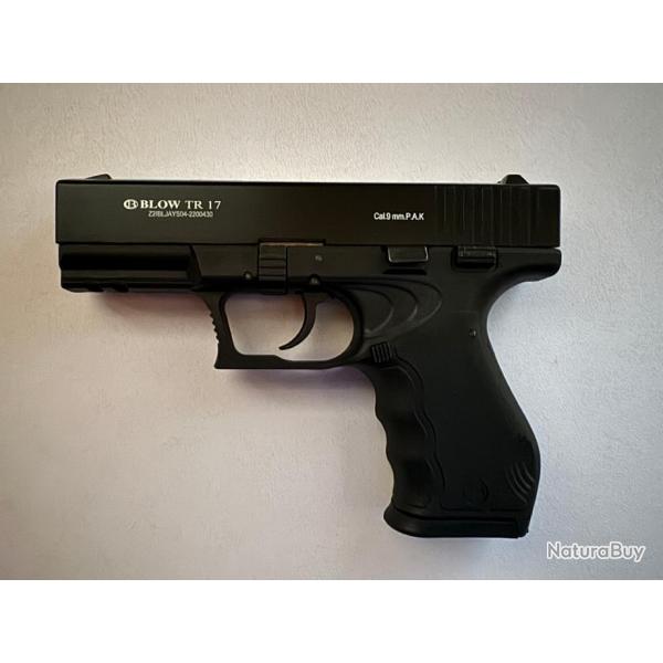 Pistolet BLOW TR17 Noir 9mm PAK ( type GLOCK ) 100% NEUF