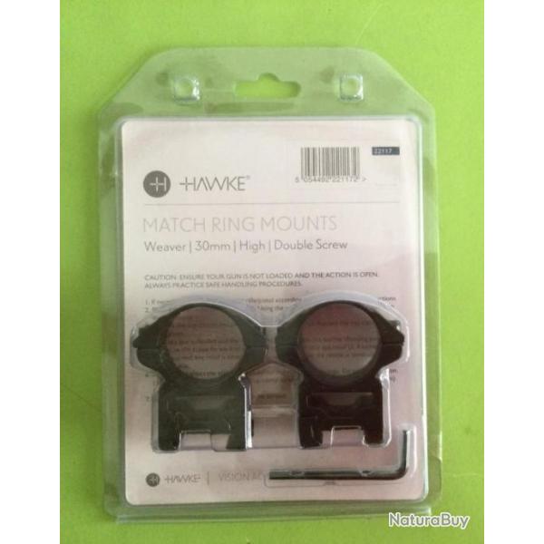 Paire de colliers Hawke Match Ring 30 mm
