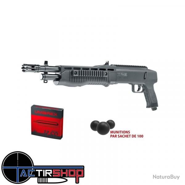 Pack Fusil T4E TB68 CAL 68 - 16J - 100 billes + 5 cartouches CO2