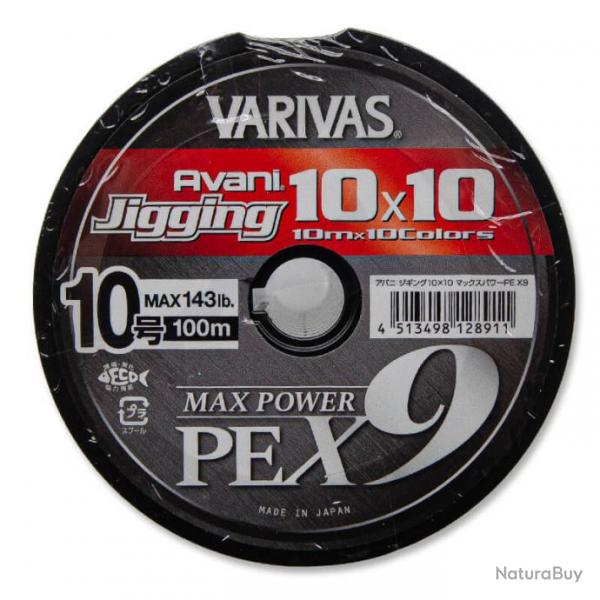 Varivas Avani Jigging 10x10 Max Power X9 143lb 1200m