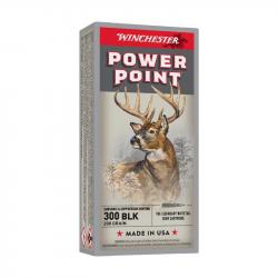 BOITE DE 20 CARTOUCHES WINCHESTER CAL.300BLK POWER-POINT 150GR