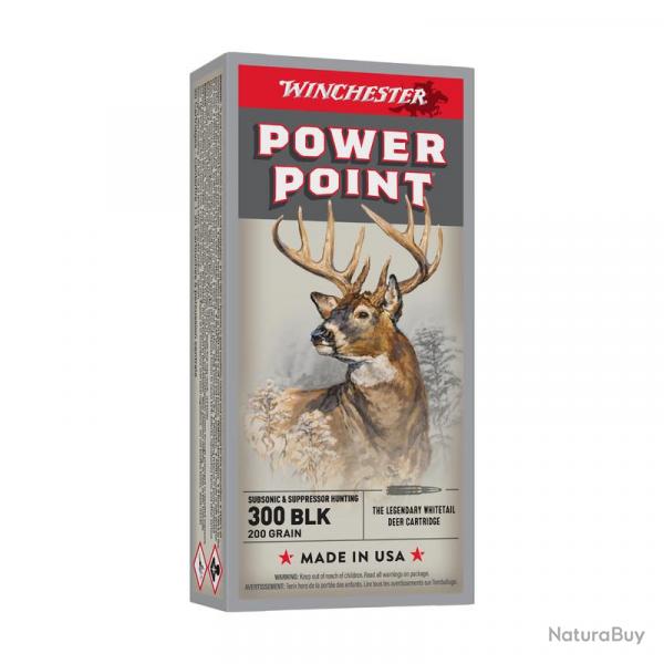 BOITE DE 20 CARTOUCHES WINCHESTER CAL.300BLK POWER-POINT 150GR