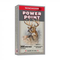 BOITE DE 20 CARTOUCHES WINCHESTER CAL.300WM POWER-POINT 150GR