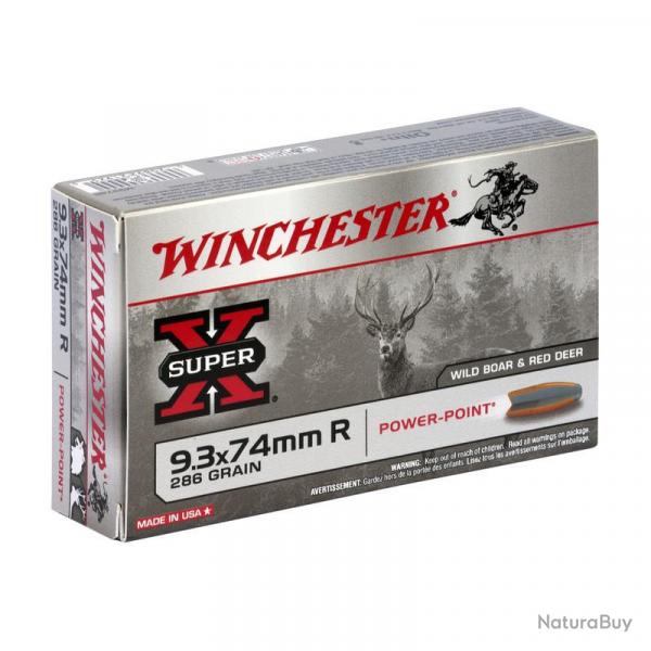 BOITE DE 20 CARTOUCHES WINCHESTER CAL.9.3x74R POWER-POINT 286GR