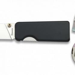 Couteau pliant noir - Clip - Lame 5cm - Albainox