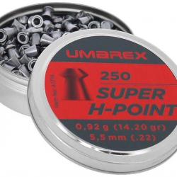 Plombs à tête creuse Super H-Point x 250 cal. 5.5mm Umarex