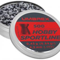 Plombs Hobby Sportline tête plate 4.5mm 6.94gr Umarex