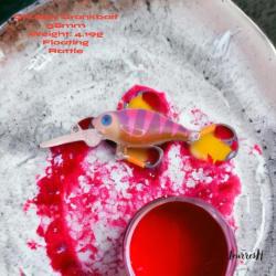 Leurre artisanal unique 'Léopard rose, d'eau douce' - Idéal pour truites et perches