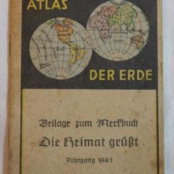 ARMÉE ALLEMANDE - Westentaschen Atlas Erde Wehrmacht 1941 - WWII  Westentaschen Atl