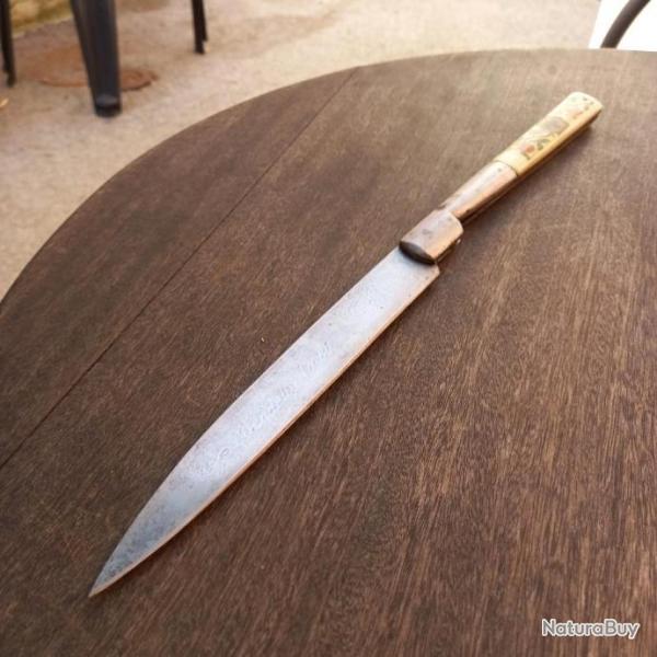 Ancien Gant et Solide Couteau CORSE VENDETTA 42 cm